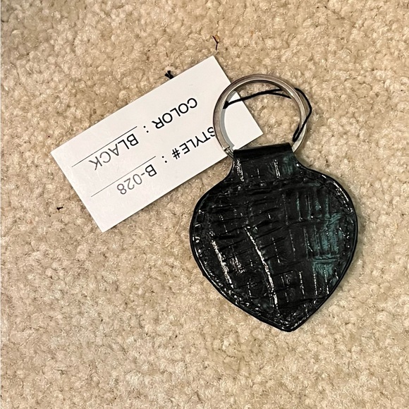 Brighton Inspired Key Ring - black leather - Picture 2 of 2